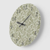 William Morris Thistle Sage Green Pattern Grote Klok (Hoek)