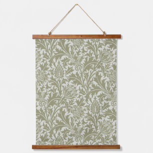 William Morris Thistle Sage Green Pattern Hangend Wandkleed