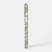 William Morris Thistle Sage Green Pattern iPhone 16 Hoesje (Linkerkant)