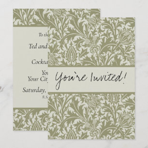William Morris Thistle Sage Green Pattern Kaart