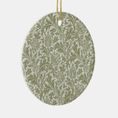 William Morris Thistle Sage Green Pattern Keramisch Ornament (Rechts)
