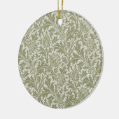 William Morris Thistle Sage Green Pattern Keramisch Ornament (Links)
