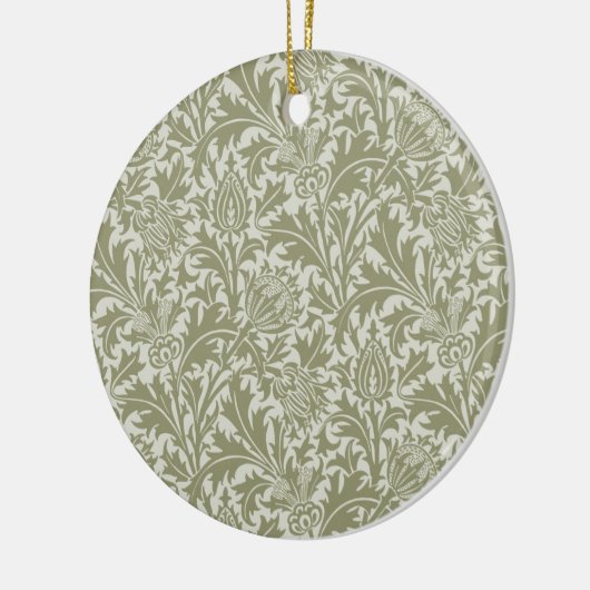 William Morris Thistle Sage Green Pattern Keramisch Ornament (Links)