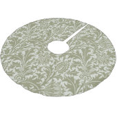 William Morris Thistle Sage Green Pattern Kerstboom Rok (Gekanteld)