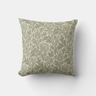 William Morris Thistle Sage Green Pattern Kussen