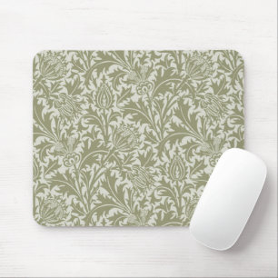 William Morris Thistle Sage Green Pattern Muismat