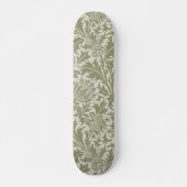 William Morris Thistle Sage Green Pattern Persoonlijk Skateboard (Voorkant)