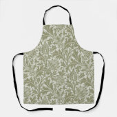 William Morris Thistle Sage Green Pattern Schort (Voorkant)