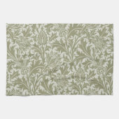 William Morris Thistle Sage Green Pattern Theedoek (Horizontaal)