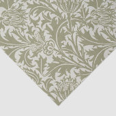 William Morris Thistle Sage Green Pattern Tissuepapier (Detail)