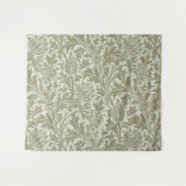 William Morris Thistle Sage Green Pattern Wandkleed (Voorkant (horizontaal))