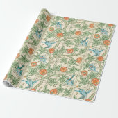 William Morris Tralies Victoriaans Behang Cadeaupapier (Uitgerold)