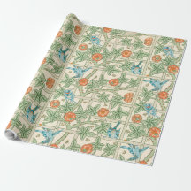 William Morris Tralies Victoriaans Behang
