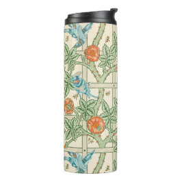 William Morris Tralies Victoriaans Behangpapier Thermosbeker