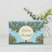 William Morris Tree Frieze Bloem Behang Kaart (Staand voorkant)