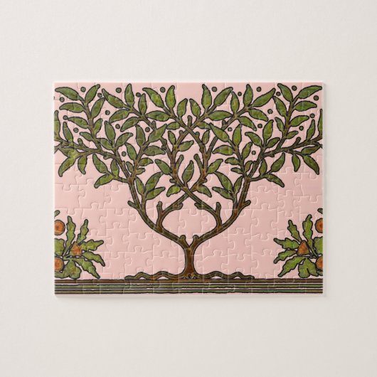 William Morris Tree Frieze Bloem Behang Legpuzzel (Horizontaal)