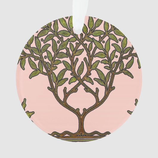 William Morris Tree Frieze Bloem Behang Ornament (voorkant)