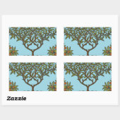William Morris Tree Frieze Bloem Behang Rechthoekige Sticker (Vel)