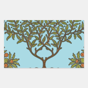 William Morris Tree Frieze Bloem Behang Rechthoekige Sticker