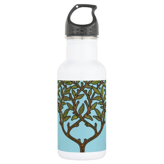 William Morris Tree Frieze Bloem Behang Waterfles (Voorkant)