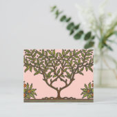 William Morris Tree Frieze Bloemenbehang Briefkaart (Staand voorkant)