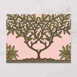 William Morris Tree Frieze Bloemenbehang Briefkaart