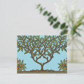 William Morris Tree Frieze Bloemenbehang Briefkaart (Staand voorkant)