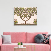 William Morris Tree Frieze Bloemenbehang Canvas Afdruk (Insitu (Woonkamer))