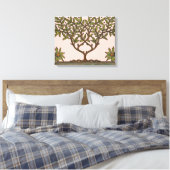William Morris Tree Frieze Bloemenbehang Canvas Afdruk (Insitu (Slaapkamer))