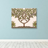 William Morris Tree Frieze Bloemenbehang Canvas Afdruk (Insitu (Houten vloer))