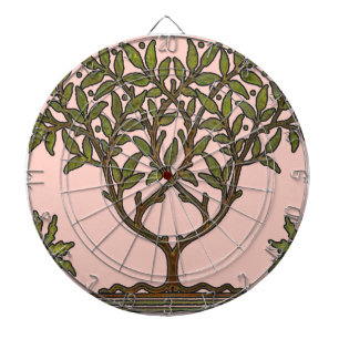 William Morris Tree Frieze Bloemenbehang Dartbord