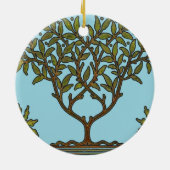 William Morris Tree Frieze Bloemenbehang Keramisch Ornament (Achterkant)