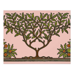 William Morris Tree Frieze Bloemenbehang Poster