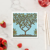 William Morris Tree Frieze Bloemenbehang Servet (Insitu)