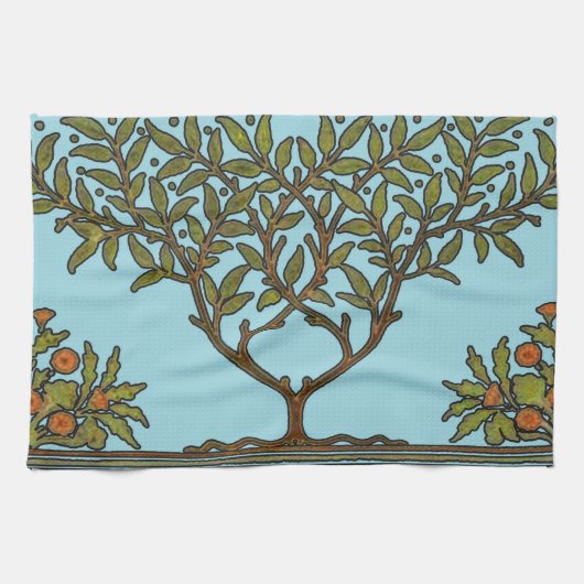 William Morris Tree Frieze Bloemenbehang Theedoek (Horizontaal)
