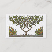 William Morris Tree Frieze Bloemenbehang Visitekaartje (Achterkant)