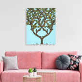 William Morris Tree Frieze Floral Wallpaper Canvas Afdruk (Insitu (Woonkamer))