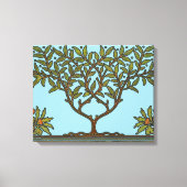William Morris Tree Frieze Floral Wallpaper Canvas Afdruk (Voorkant)