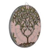 William Morris Tree Frieze Floral Wallpaper Dartbord (Voorkant Links)