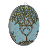 William Morris Tree Frieze Floral Wallpaper Dartbord (Voorkant Links)