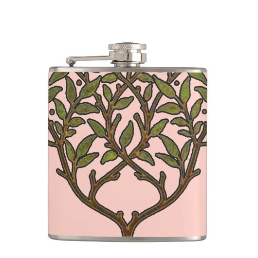 William Morris Tree Frieze Floral Wallpaper Heupfles (Voorkant)