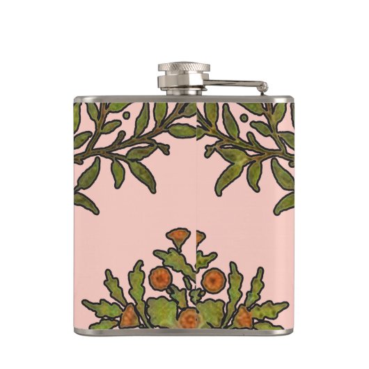 William Morris Tree Frieze Floral Wallpaper Heupfles (Achterkant)