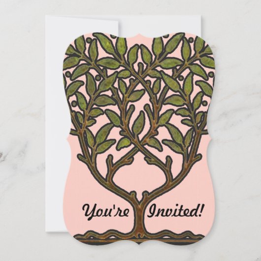 William Morris Tree Frieze Floral Wallpaper Kaart (Voorkant)