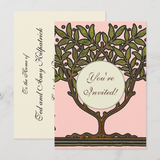 William Morris Tree Frieze Floral Wallpaper Kaart (Voorkant / Achterkant)