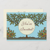 William Morris Tree Frieze Floral Wallpaper Kaart (Voorkant / Achterkant)