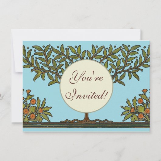 William Morris Tree Frieze Floral Wallpaper Kaart (Voorkant)