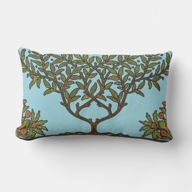 William Morris Tree Frieze Floral Wallpaper Kussen (Voorkant)