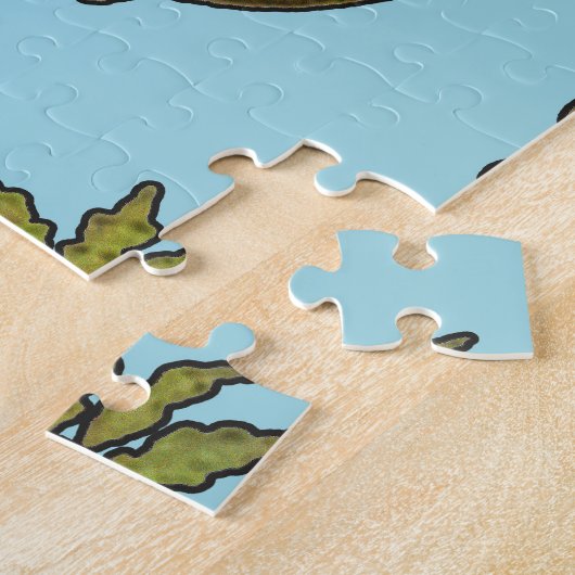 William Morris Tree Frieze Floral Wallpaper Legpuzzel (Zijkant)