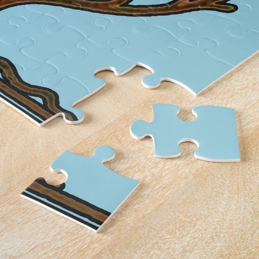 William Morris Tree Frieze Floral Wallpaper Legpuzzel (Zijkant)