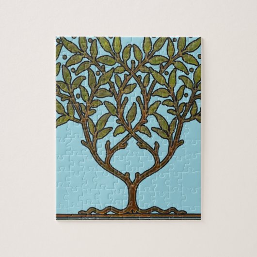 William Morris Tree Frieze Floral Wallpaper Legpuzzel (Verticaal)